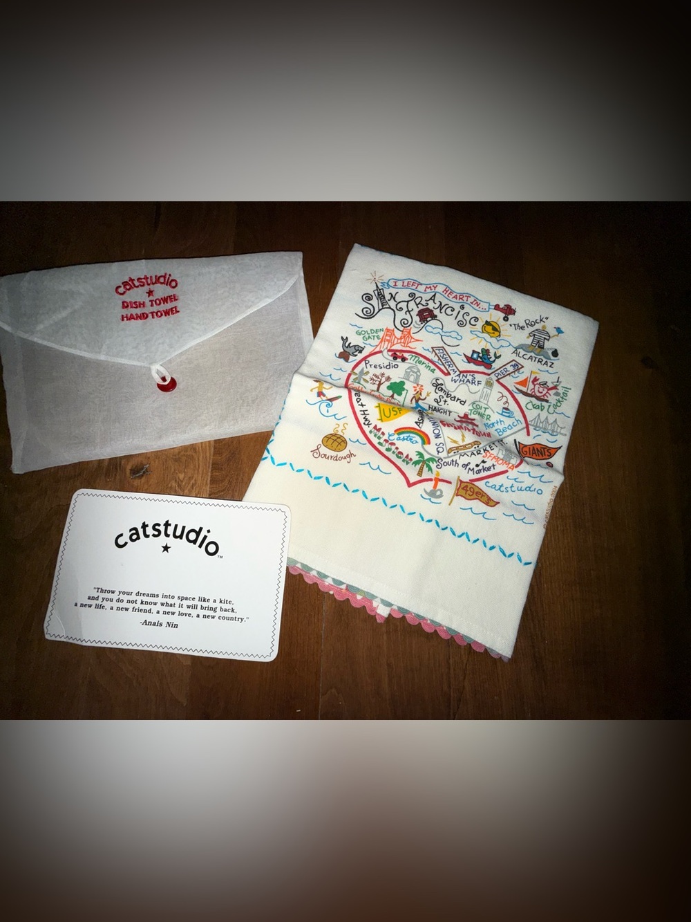 NEW! Catstudio San Francisco dish towel